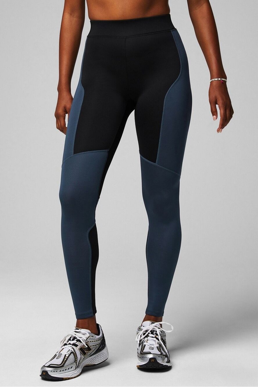 Fabletics Atlantis Scuba Seamed High-Waisted Leggings Women’s size Small